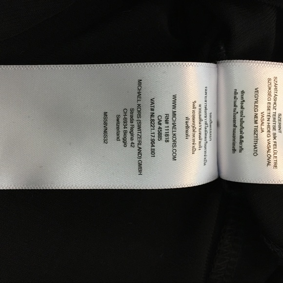 Micheal Kors Cocktail Dress Black w/Gold Studs Sm - Picture 9 of 13